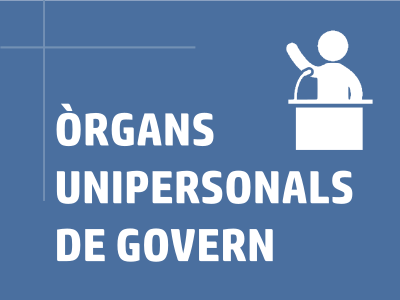 Enllaç Òrgans unipersonals